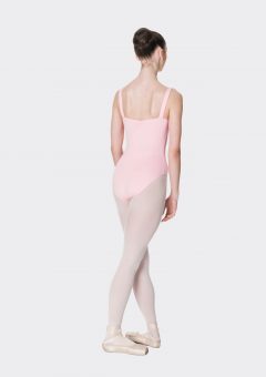 wide strap leotard ballet pink