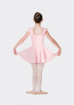 Cap sleeve chiffon dress ballet pink