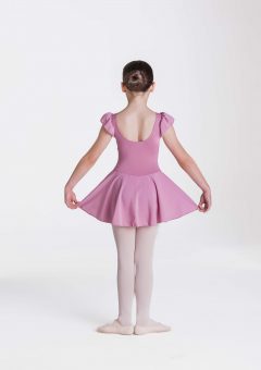 Cap sleeve chiffon dress Dusty pink