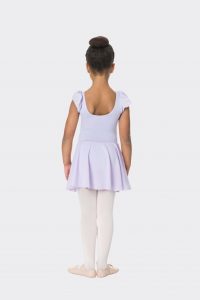 Cap sleeve chiffon dress lilac