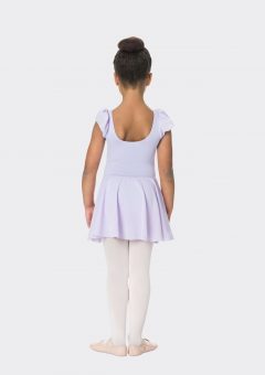 Cap sleeve chiffon dress lilac