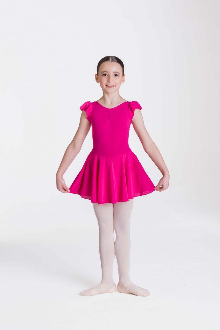 Cap sleeve chiffon dress Mulberry