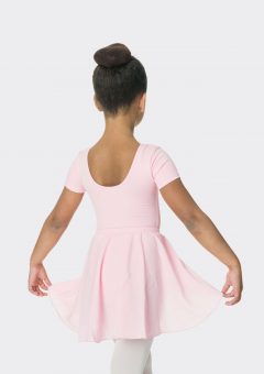 mock wrap skirt ballet pink