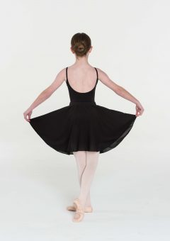 long circle skirt black