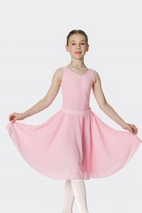 long circle skirt ballet pink