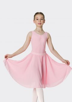 long circle skirt ballet pink