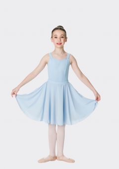 long circle skirt pale blue
