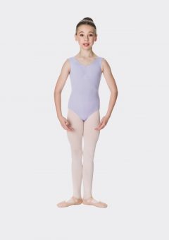 premium thick strap leotard lilac