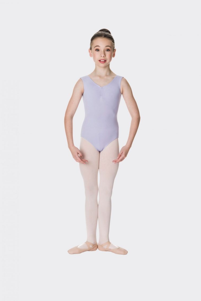 premium thick strap leotard lilac