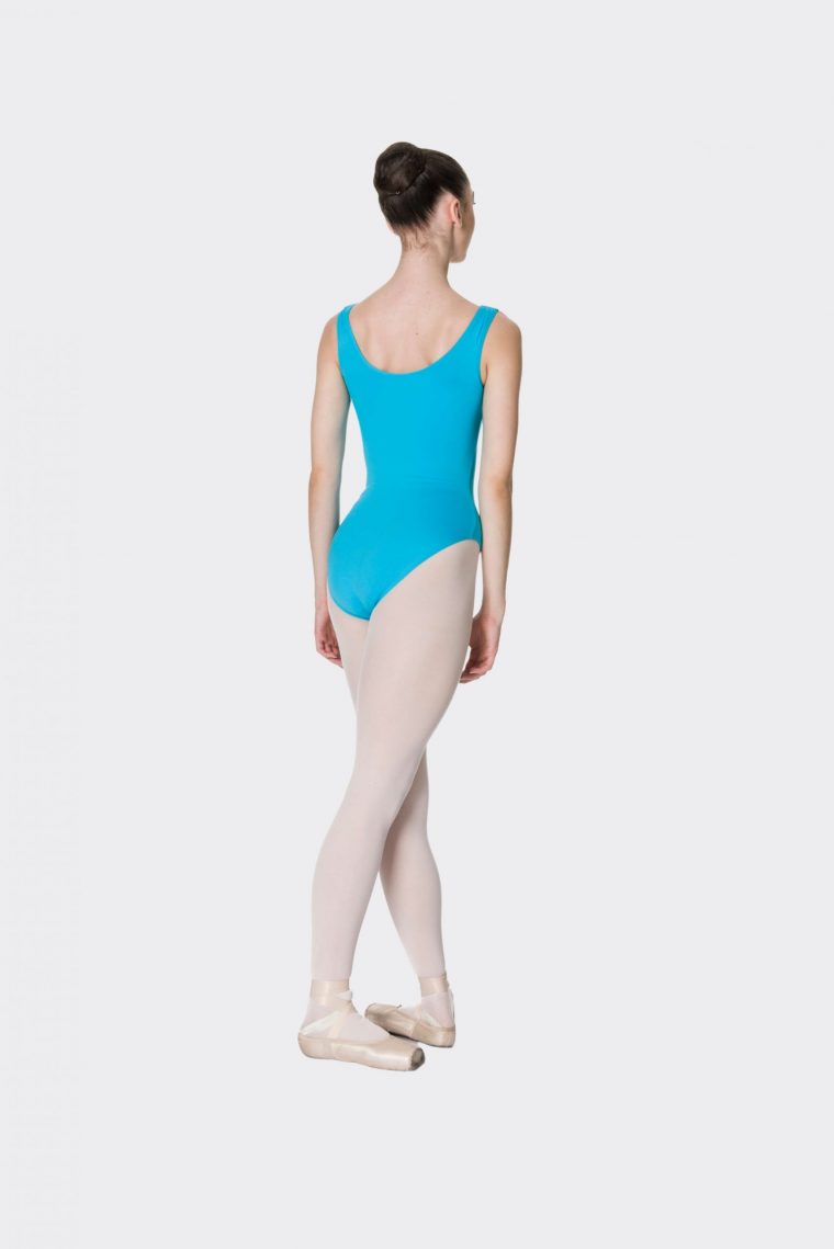 premium thick strap leotard turquoise