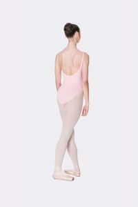 camisole strap leotard ballet pink