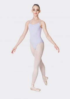 camisole strap leotard lilac