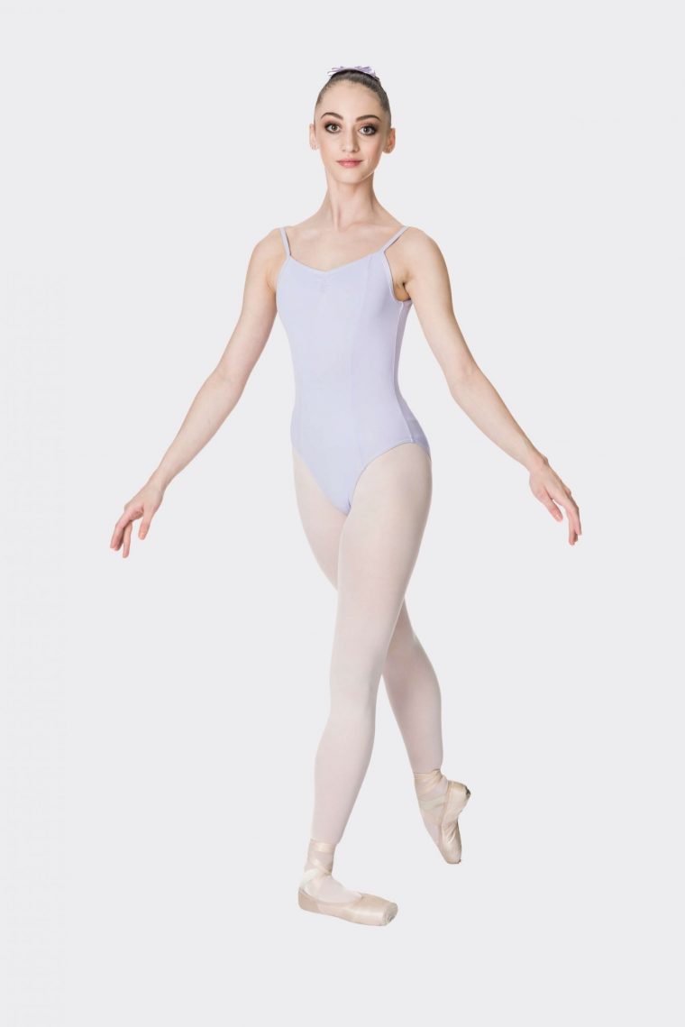 camisole strap leotard lilac