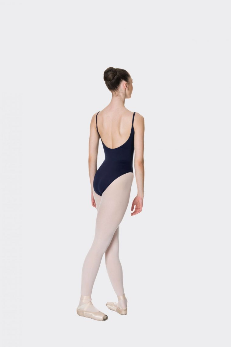 camisole strap leotard navy