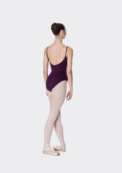 camisole strap leotard plum