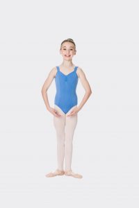 wide strap leotard cornflower