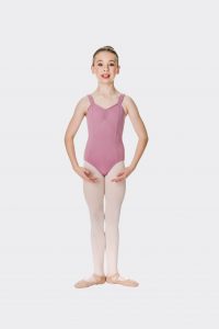 wide strap leotard dusty pink