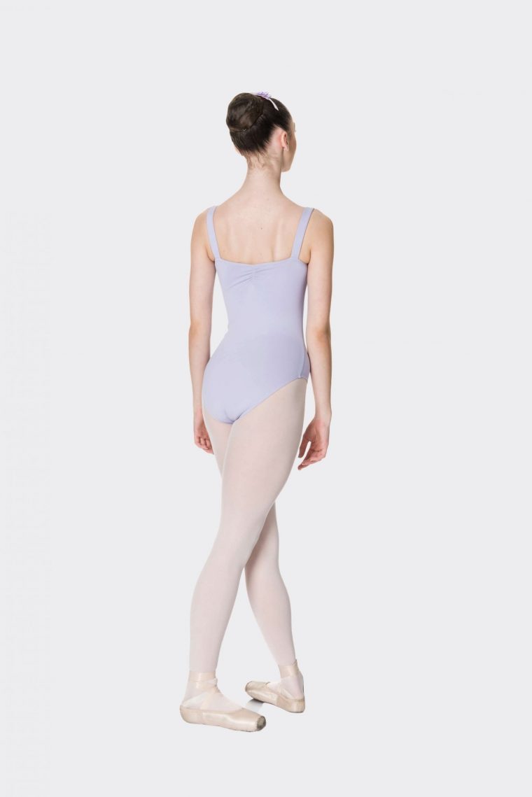 wide strap leotard lilac