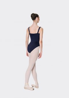 wide strap leotard navy
