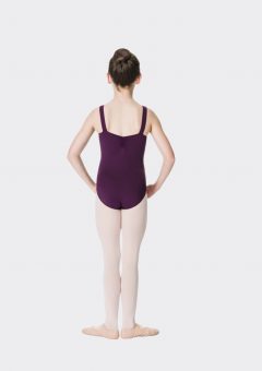 wide strap leotard plum