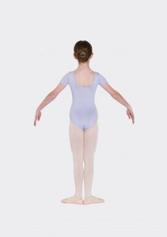 short sleeve leotard lilac