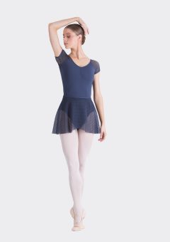 bella wrap skirt paris blue