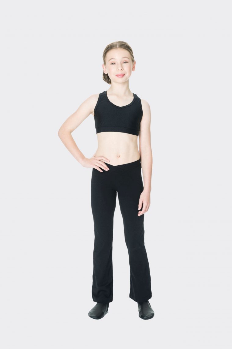 t-back crop top black