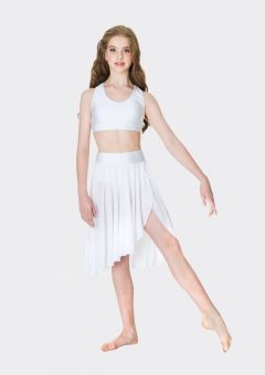 t-back crop top white