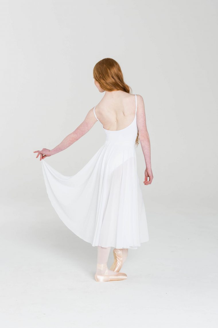 rehearsal mesh skirt white