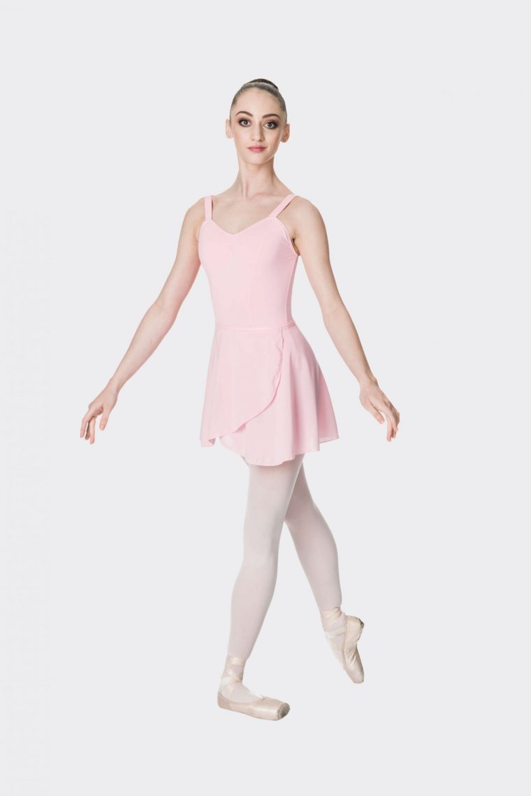 premium wrap skirt ballet pink