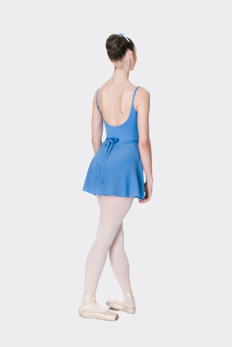 premium wrap skirt cornflower blue