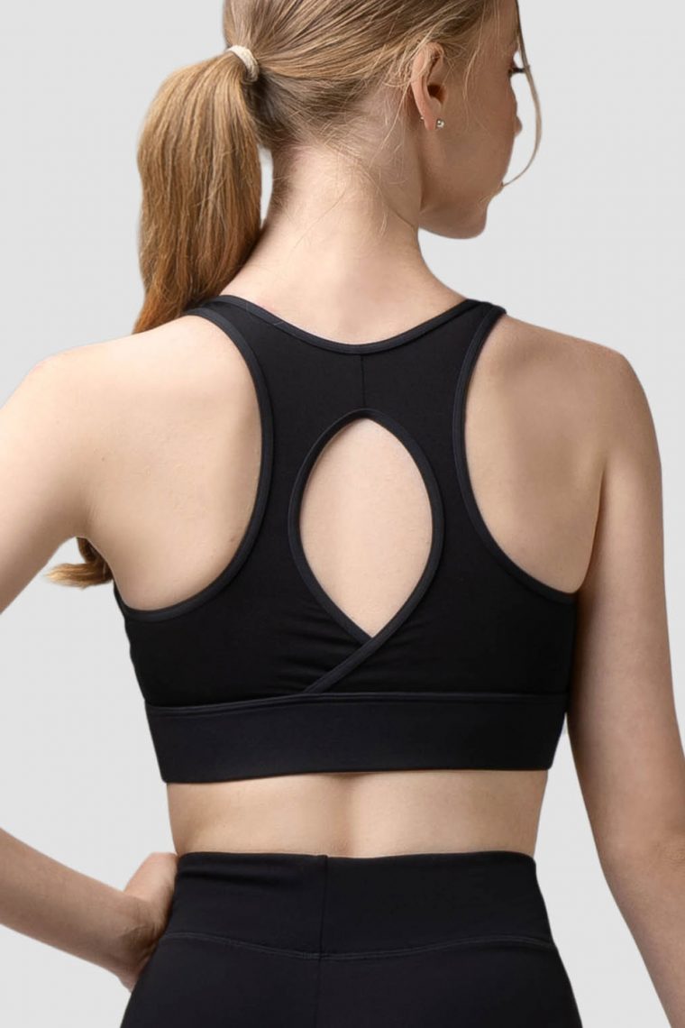 olivia crop top black