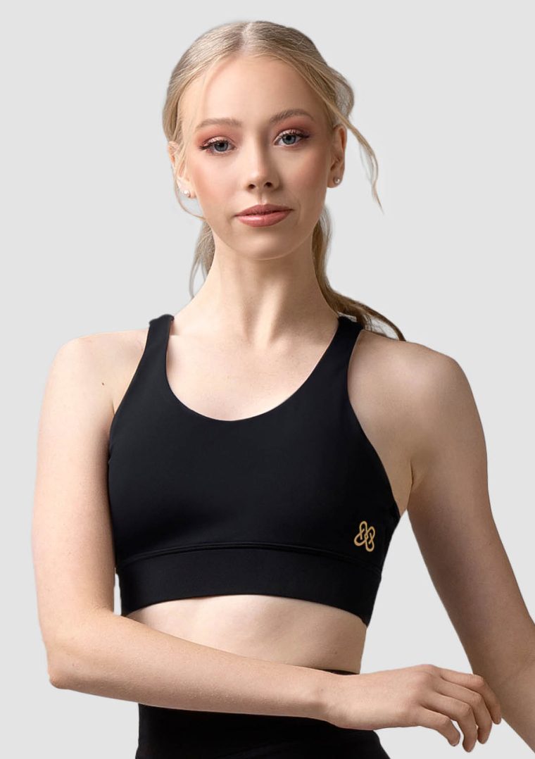 olivia crop top black