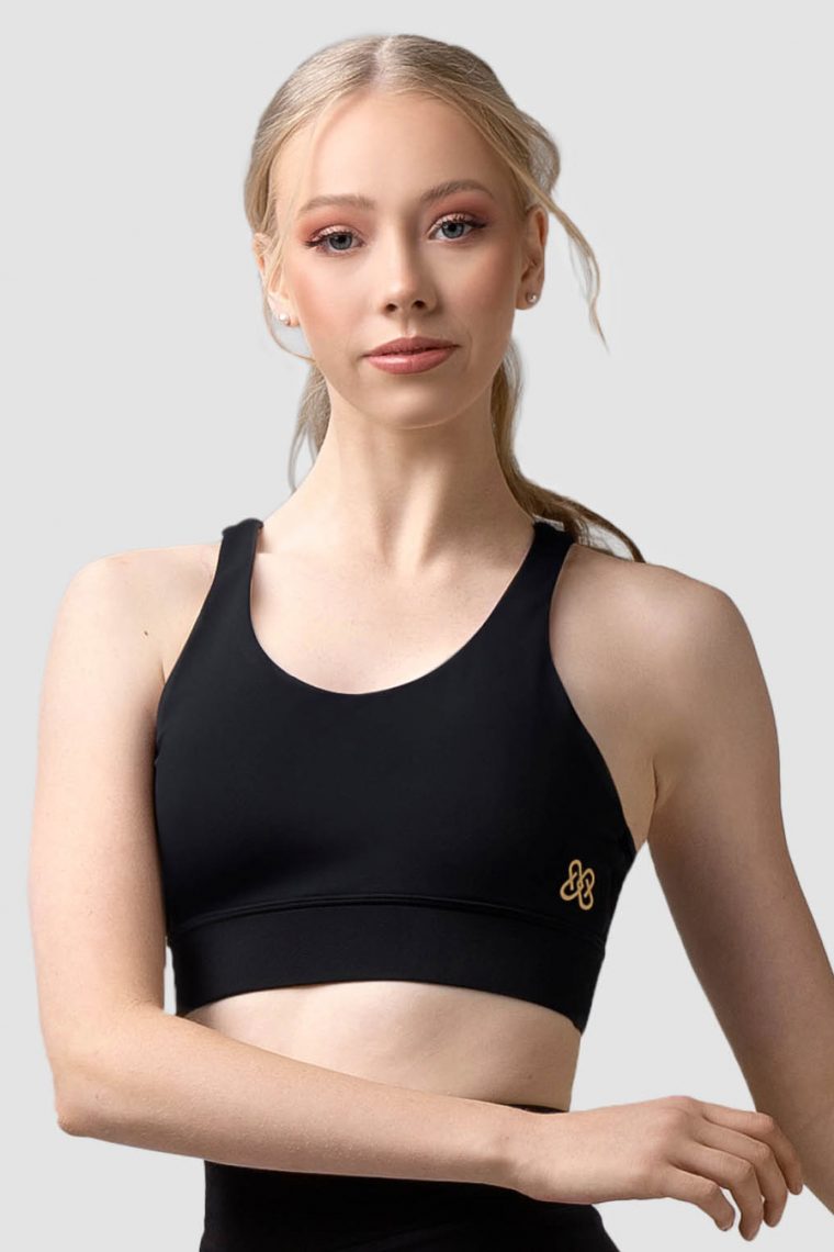 olivia crop top black