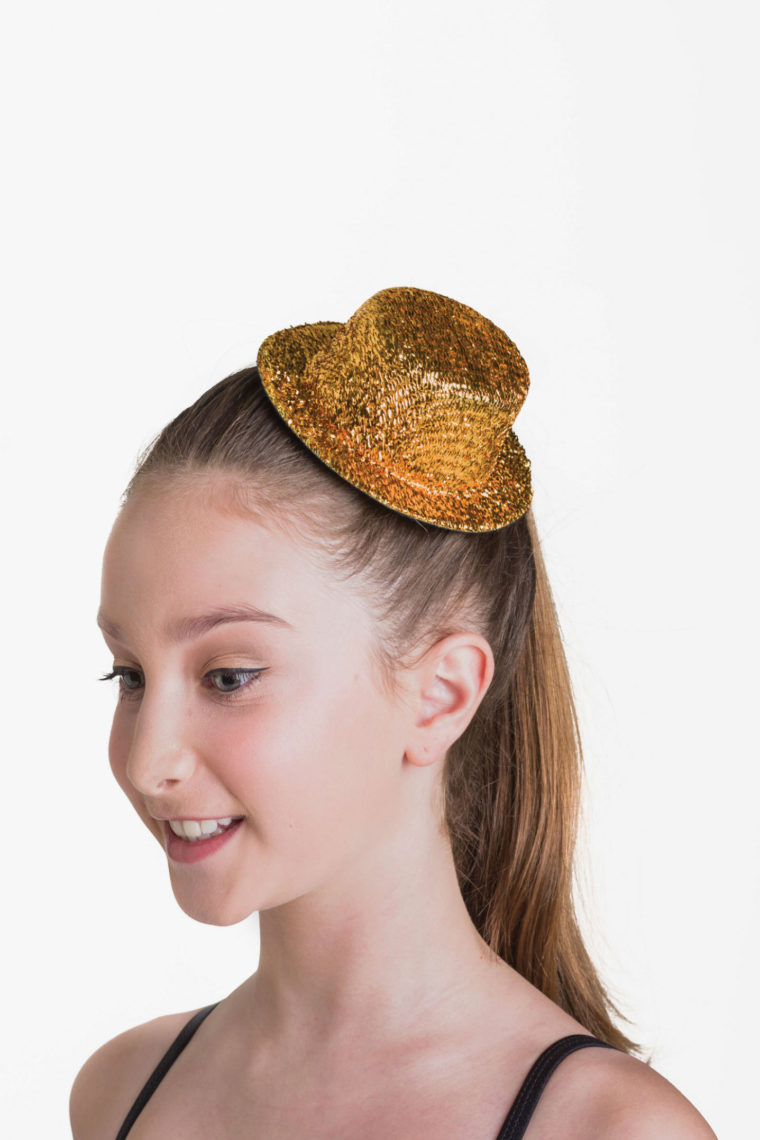 Glitter hat cap gold