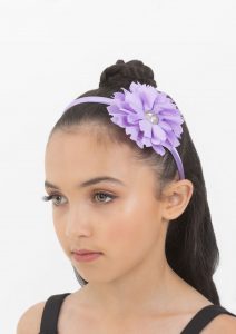 flower jewel headband lilac