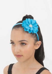 flower jewel headband turquoise