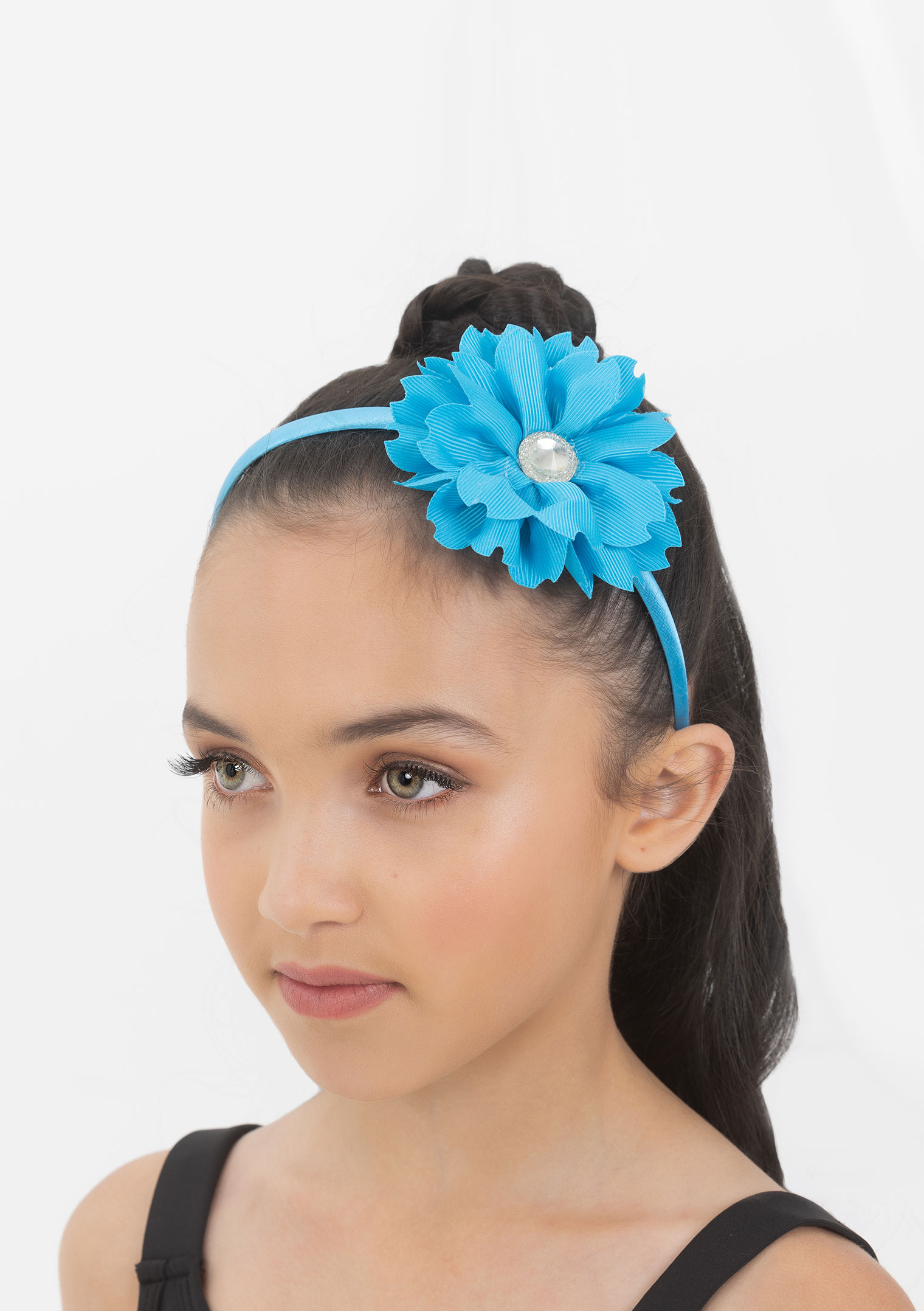 Triple Flower Headband - Black | Mia Beauty