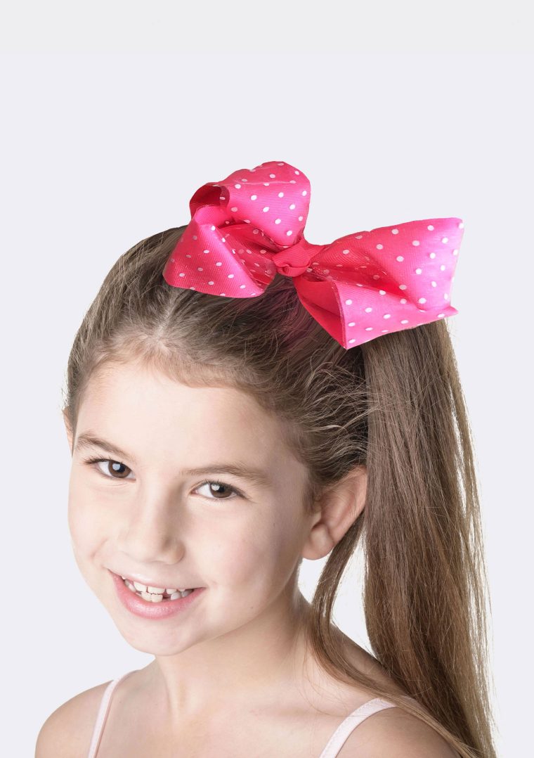 hair bow hot pink