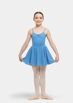 premium full circle skirt cornflower blue