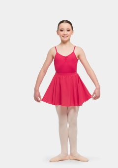 premium full circle skirt red