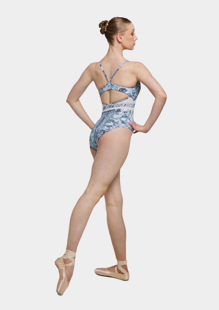 christina leotard blue wild lace