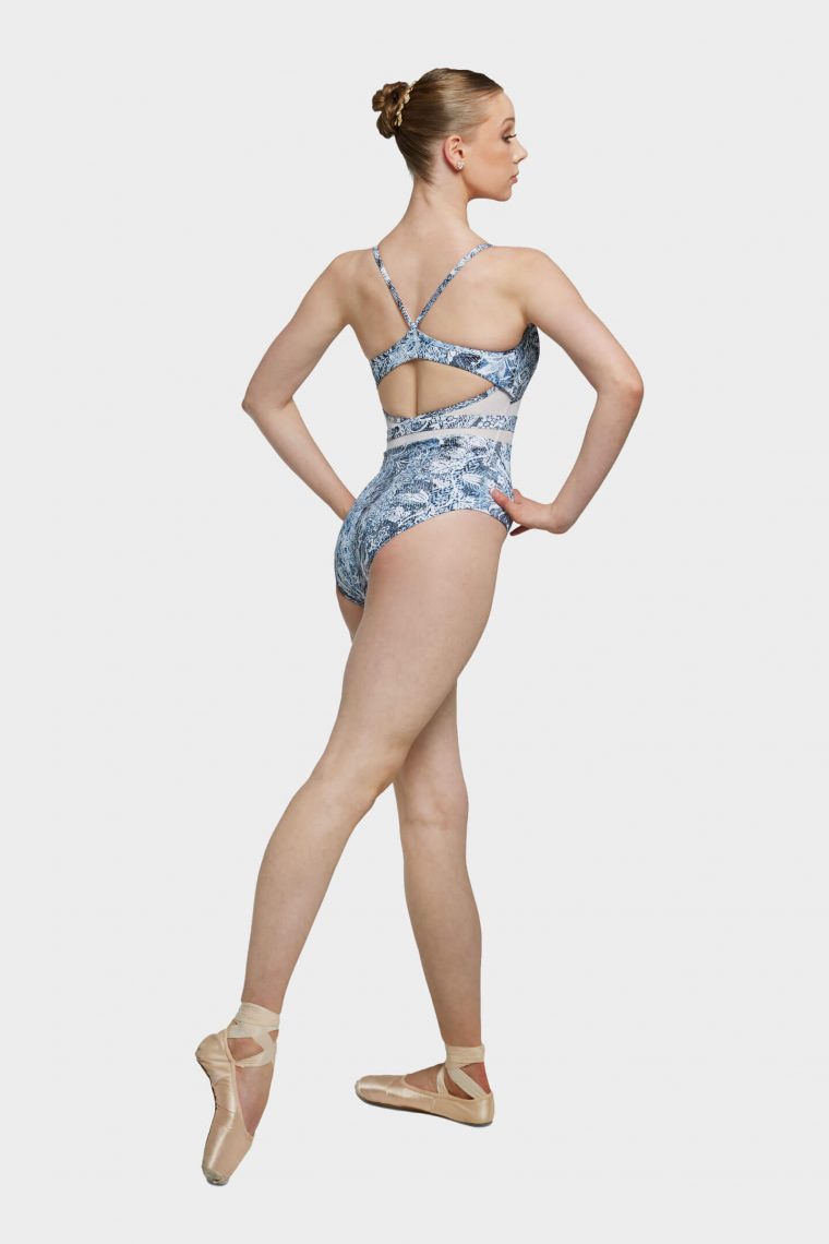 christina leotard blue wild lace