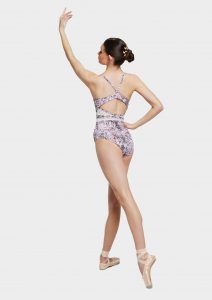 christina leotard pink wild lace