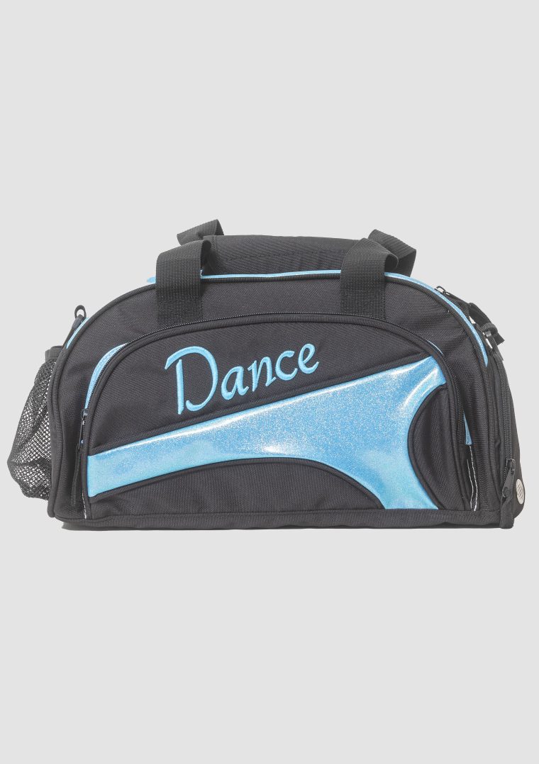 eco friendly mini duffel bag berry glitter blue
