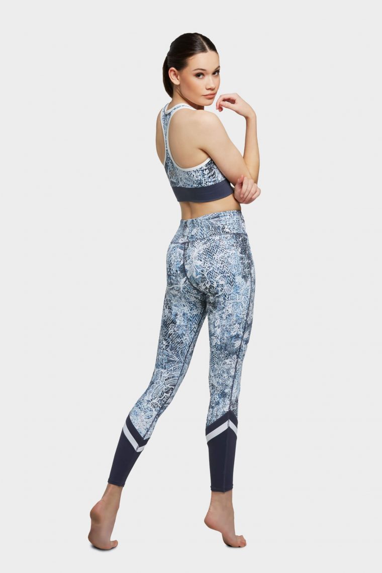 erika leggings blue wild lace