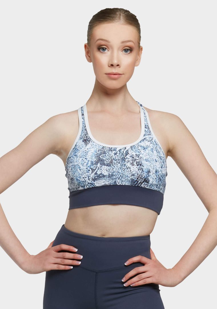 erika top blue wild lace