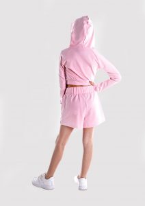 warm up hoodie pale pink