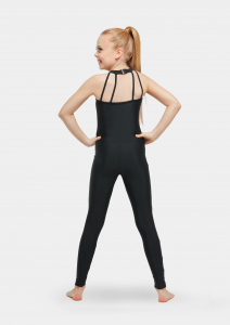 mesh unitard black