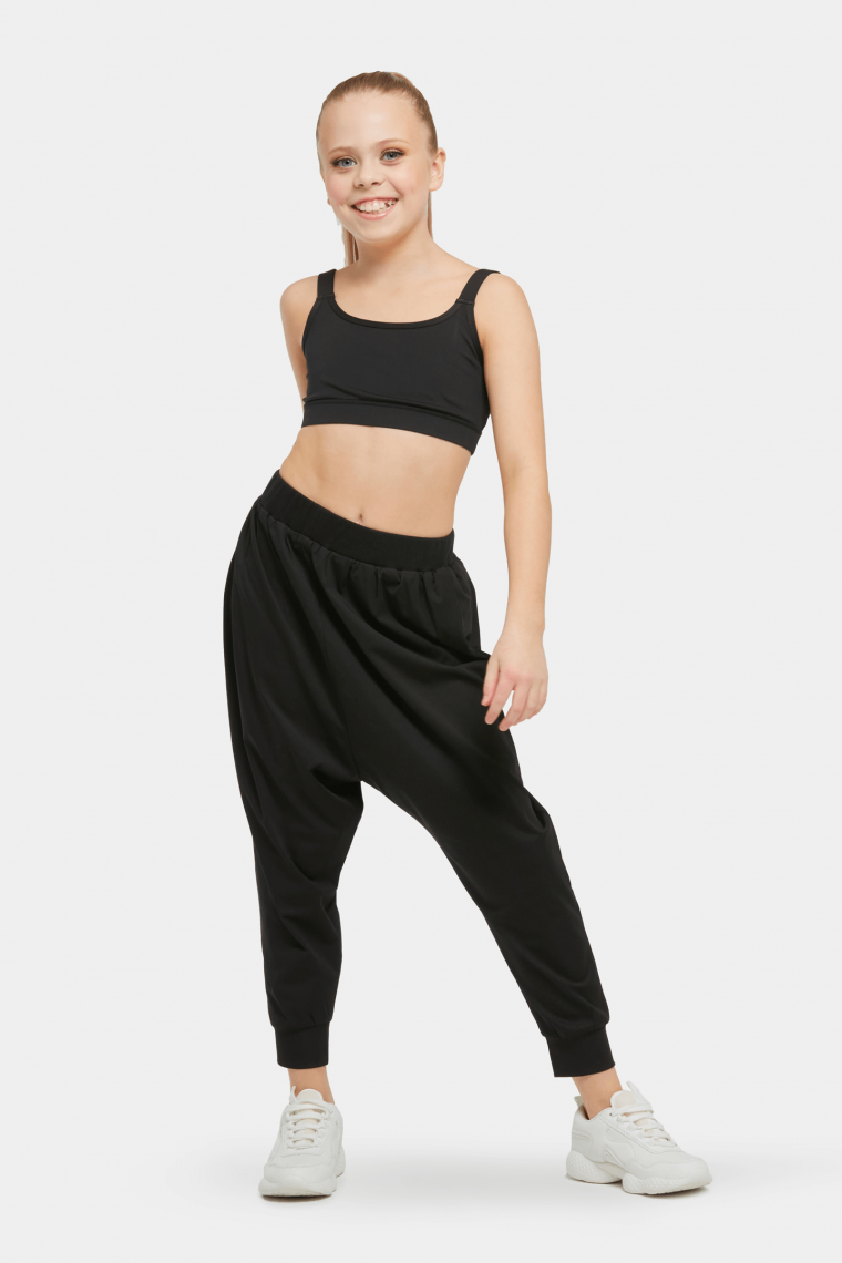 harem pants black